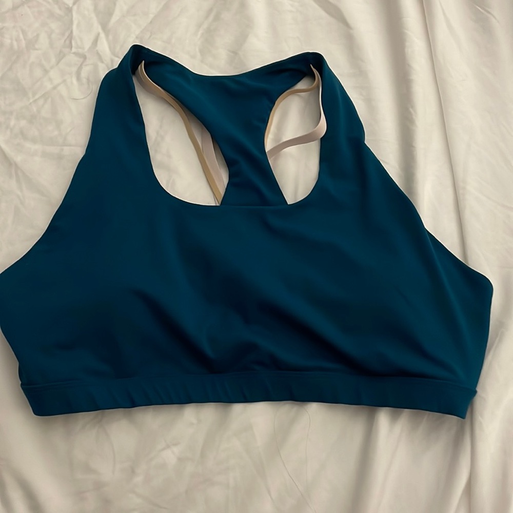Teal sports bra